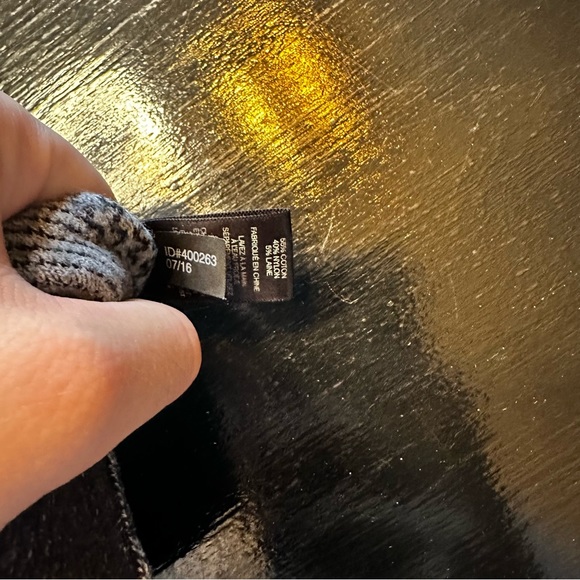 Gray XXL Crewneck Sweater Wool Blend Short Wide Dad Grandpa - Picture 5 of 8